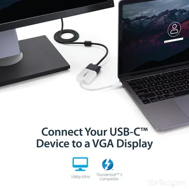 StarTech.com Connect Your MacBook, Chromebook or Laptop with USB-C to a VGA Monitor or Projec, image 6
