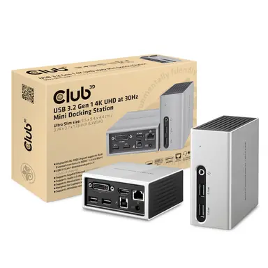Club 3D B.V The Club 3D Mini Docking Station Allows You to Expand The Outputs OF Your Laptop, image 8