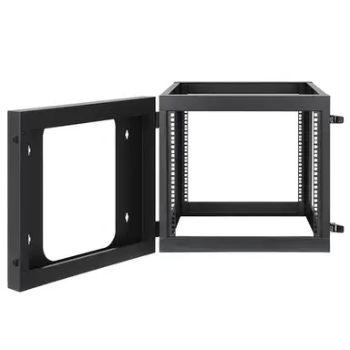 Intellinet 19 In. Wall Mount 4-Post Open Frame Network Rack, 9U, image 4