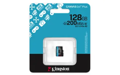 Kingston 128GB microSDXC Canvas Go Plus GEN4 200R A2 U3 Single Pack W/O Adp, image 7