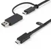StarTech.com 3.3 ft USB C Cable with USB a Adapter Dongle - USB C to C Cable, image 5