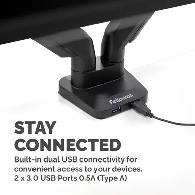 Fellowes Platinum Series Dual Monitor Arm, image 8