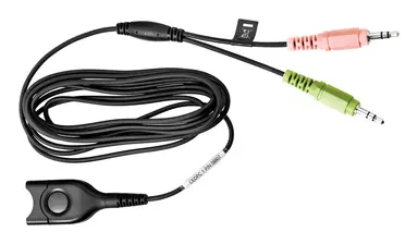 Epos USA PC Cable, Easy Disconnect to (2) 3.5MM (1/8INCH) Miniplugs