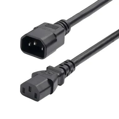 StarTech.com 6 ft (1.8 m) Power Extension Cord, IEC 60320 C14 to C13 PDU Power Cord, 13A 250V