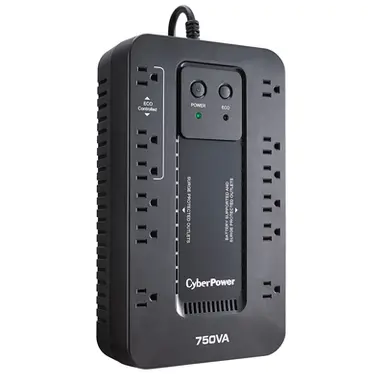CyberPower Systems (USA) UPS - Compact - Standby - 120 Vac +- 5% - 450WATT - 750VA - 15A - 12, image 6