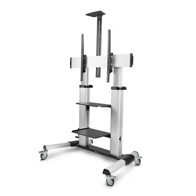 StarTech.com Rolling TV Cart/Stand on Wheels for 60-100INCH Flat Screens up to 220LB (100KG)