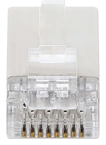 Intellinet 100-Pack Fastcrimp Cat6a 10G Shielded RJ45 Modular Plugs