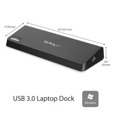 StarTech.com USB 3.0 Dual Monitor Docking Station with HDMI + Displayport/ 4X USB-a (5GBPS)/, image 7