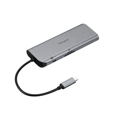 Targus USB-C ALT. Mode Dual HDMI 4K Mobile Dock with 140W Epr Pass-Thru & SD Reader Sil