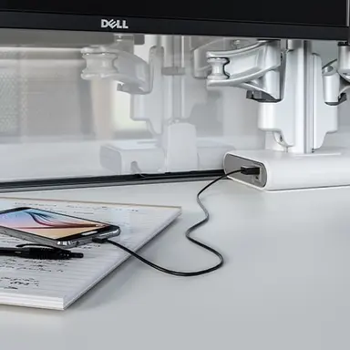 Chief Manufacturing Kontour POWER+USB Base Wht, image 7