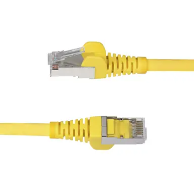 StarTech.com 1 ft Yellow Cat6a Ethernet Cable, Snagless RJ45, 10G, 100W PoE, S/FTP, LSZH, 27AW, image 7