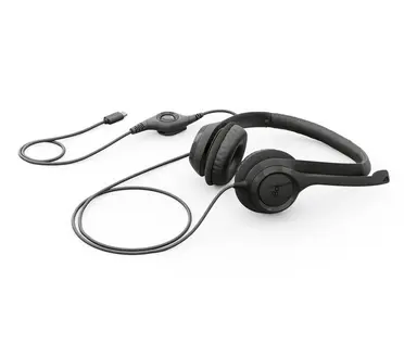 Logitech H390 USB-C Computer Headset (Midnight Black), image 6