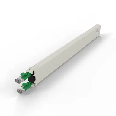 Synergy Micro Solution Patchbox.one Green 8RU Cat. 6A Cassette the Flat CAT.6A Cable Inside Patchbox.on, image 6