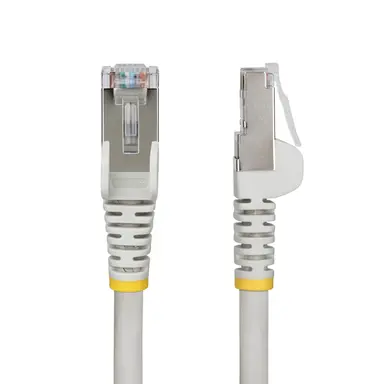 StarTech.com 1 ft Gray Cat6a Ethernet Cable, Snagless RJ45, 10G, 100W PoE, S/FTP, LSZH, 27AWG, image 6