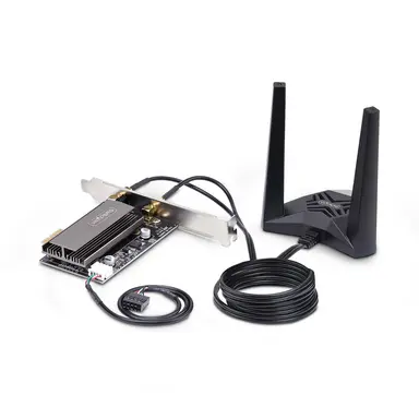 StarTech.com Wi-Fi 6E PCIe Network Card with Bluetooth 5.3, Magnetic Antenna Base with 3.6 ft, image 6