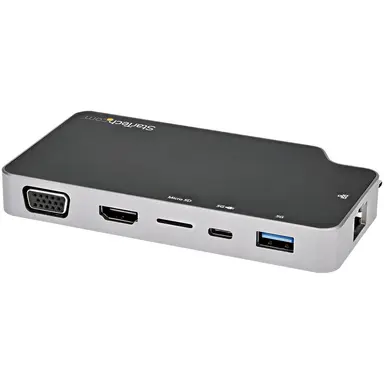 StarTech.com USB-C Multiport Adapter 10GBPS with 4K HDMI / VGA, USB-a (Fast Charge), USB-C