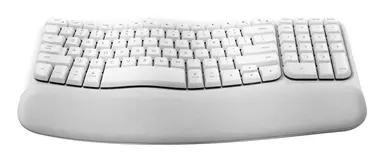Logitech Wave Keys Wireless Ergonomic Keyboard - Offwhite - Mac - US, image 8