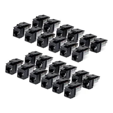 StarTech.com 24-Pack of CAT6/CAT5E RJ45 UTP Keystone Jacks Is Ideal for in-Wall Cable Drops/W