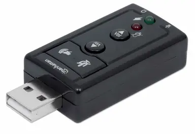 Manhattan - Strategic HI-Speed USB 3D 7.1 Sound Adapter