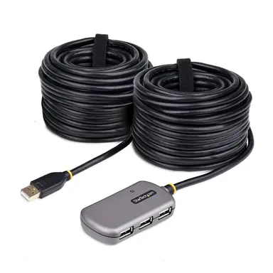 STARTECH.COM USB Extender Hub 24M USB 2.0 Extension Cable with 4-PORT Usb-A Hub ACTIVE/BUS