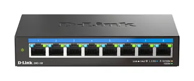 D-Link Systems 8-PORT Unmanaged Multi-Gigabit Ethernet Desktop Switch, image 6