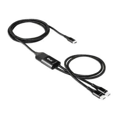 Club 3D B.V CLUB3D Is a USB-C to 2X USB-C Charging Cable (6 ft M/M). Fast Charge, image 7