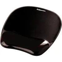 Fellowes Crystals Gel Mousepad Wrist Support Black, image 3