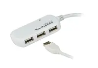 Aten 4PORT USB 2.0 Hub with Builtin 39 ft, image 3