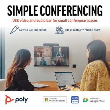 HP Sbuy Poly Studio R30 USB Video Bar US, image 7