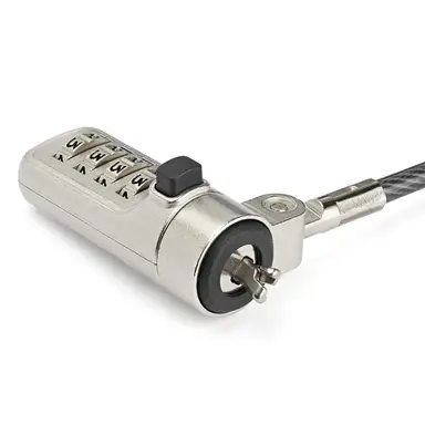 StarTech.com 6.5 ft Combination Laptop Cable Lock Compatible W/ Noble Wedge Slot - Keyless 4-D, image 6
