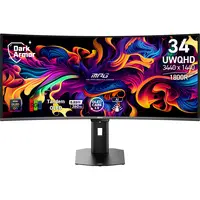 MSI Computer Mpg 341CQR Qd-Oled X36 - Panel TYPE: Qd-Oled - Curved - 3440 X 1440 - 34INCH - 0, image 3