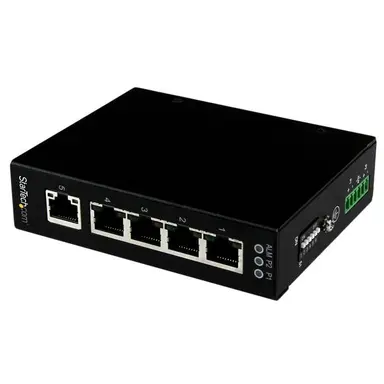 StarTech.com Network up to 5 Ethernet Devices Through a Rugged, Industrial Gigabit Ethernet