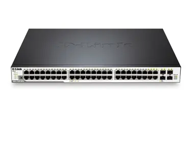 D-Link Systems Xstack -Managed Gigabit SWITCH. 48-PORT Gigabit Stackable L2 POE+ Switch with 4