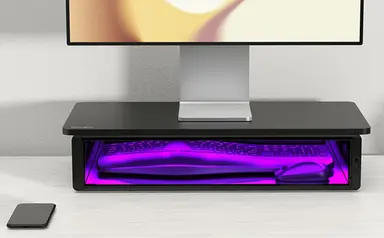 Kensington Computer Uvstand Monitor Stand with Uvc Sanitization Compartment, image 6