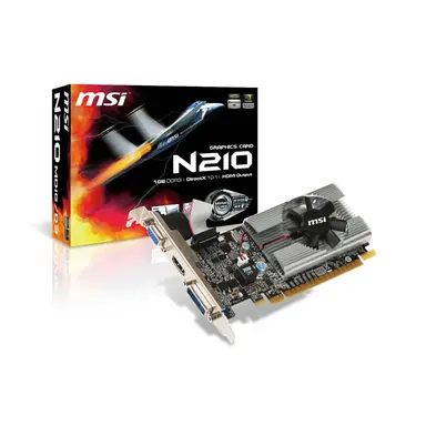 MSI Computer Graphics Adapter - Nvidia Geforce 210 - Pci Express 2.0 X16 - 1 GB - GDDR3 Sdram