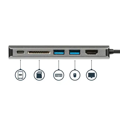 StarTech.com Replaced by DKT30CSDHPD3 - USB-C Multiport Adapter 4K HDMI, Gbe, 2 USB-a, SD - 1, image 7
