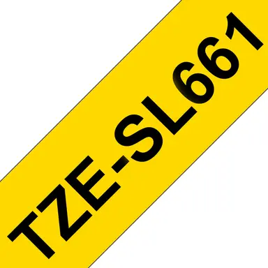 Brother International Corporat 1.5IN X 26.2 FT (36MM X 8M) 3/8IN (9.5MM) Printable Height Black Ink ON Yellow