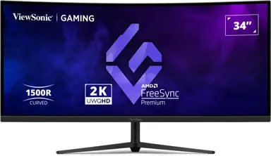 ViewSonic 34 in 21:9 Curved 1440P 1MS 180HZ Gaming Monitor with Freesync Premium., image 8