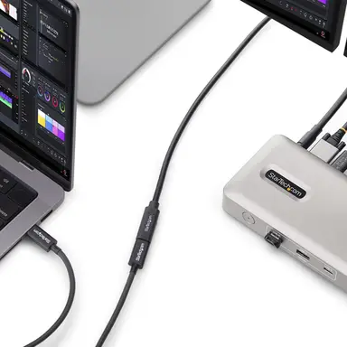StarTech.com 2 ft (60cm) 40Gbps USB4 Extension Cable, Thunderbolt 4 Compatible, 240W Charging, 8K 60Hz/4K 240Hz, USB-C Extender Cord, DP2.1 Type C Male to Female, MacBook, iPhone, iPad, image 7