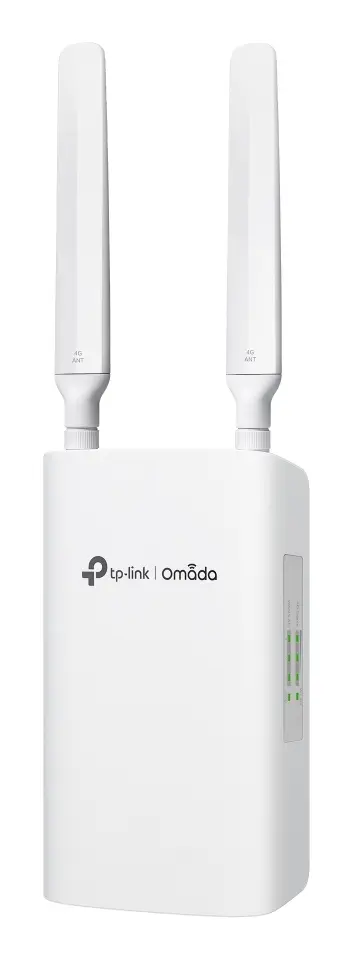 Omada Networks BY TP Link Omada 4G+ AX3000 GATEWAY. PORTS: 3X Gig WAN/LAN 1X Nano SIM. SPEC: 1X POE IN 2
