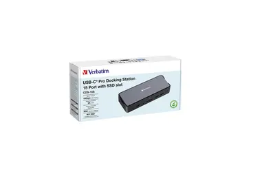 Verbatim Americas USB-C Pro Docking Station 15-in-1 SSD Enclosure, image 8