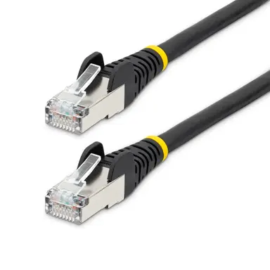 StarTech.com 10 ft Cat6a Ethernet Cable - Black - Low Smoke Zero Halogen (LSZH) - 10GBE 500MHz