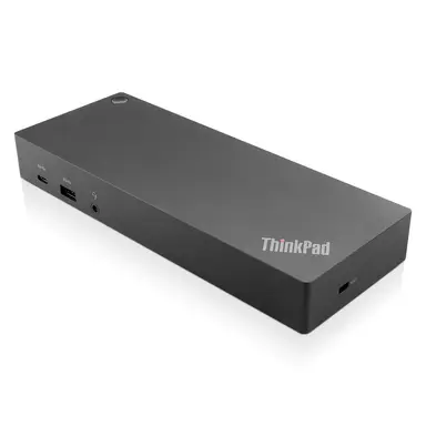 Lenovo ThinkPad Hybrid USB-C with USB-a Dock - Black - USB; Gigabit Ethernet; Display