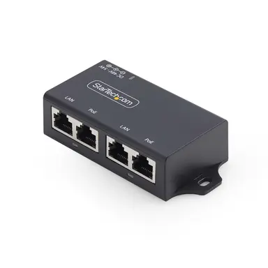 StarTech.com 2-Port PoE+ Injector, 10M/100M/1000M/1G Ethernet, POE/POE+ (802.3AF/802.3AT), 30