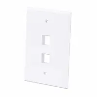 Intellinet 2-Outlet Oversized Keystone Wall Plate, image 3