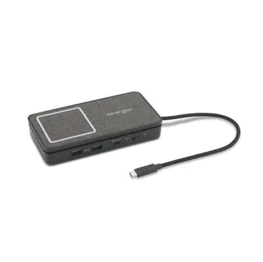 Kensington Computer SD1700P USB-C Dual 4K Portable Mobile Dock with QI Charging 100W Power Pass TH