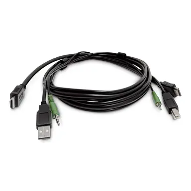STARTECH.COM 6FT (1.8M) HDMI KVM Cable USB 2.0 3.5MM Audio Universally Compatible Combo CA