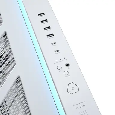 ASUS Rog Cronox GR801 Curve TG Argb White Midi Tower, image 8