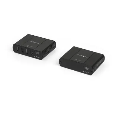 STARTECH.COM USB 2.0 Hub Over IP Network Extender KIT; Connect 4 Devices @480MBPS Via Gigabit