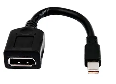 HP Adapter Cable - Mini DisplayPort Left Connector - Male Left Gender - DisplayPort